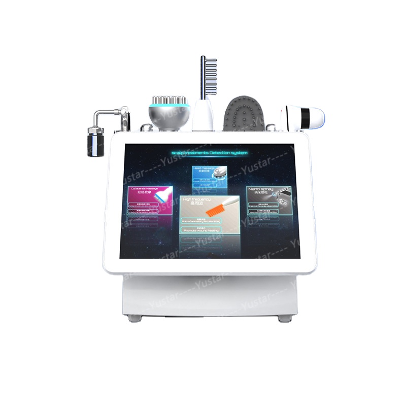 2024 Five-in-one Head for Scalp Environment Detection Scalp Care All-in-one Device Hair Follicle Care Head Massage Scalp Health