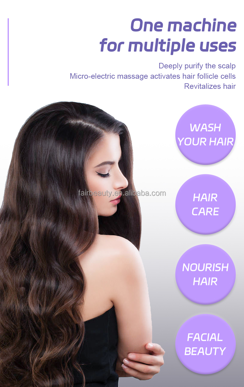 8 in 1 Korea Hair Salon Spa Care Nutrition Hair Regrowth Photon Micro-current Scalp Head Treatment Ai Scalp Hair Analyzer Device