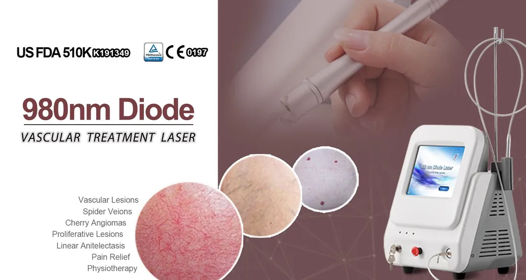 Portable Air Cooling System Skin Beauty Equipment Picosecond Laser Vascular Removal Device