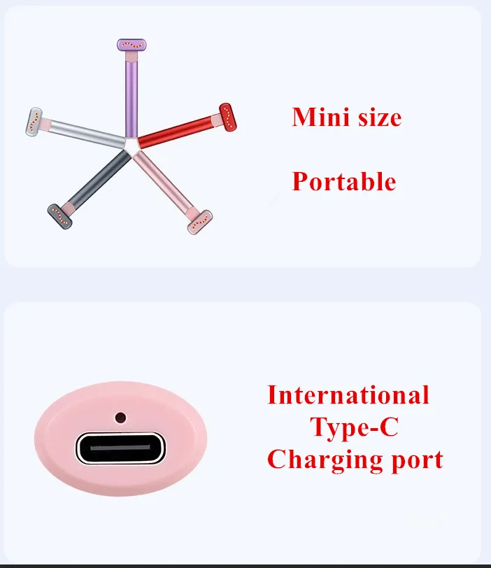 EMS Microcurrent Winkle Removal Red Light Therapy Eye Beauty Device
