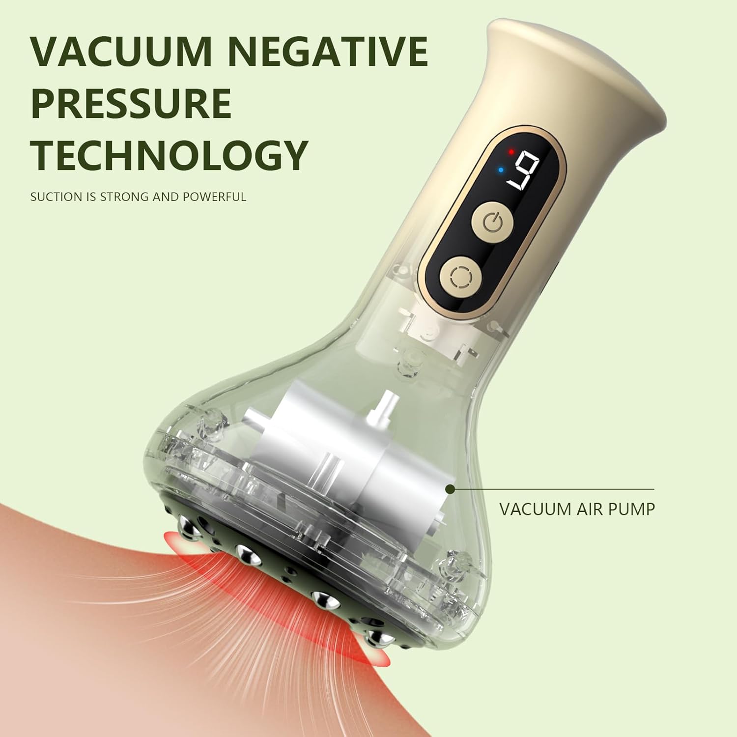 OEM Rechargeable Smart Cellulite Cupping Therapy Massager,Cupping Kit For Massage Therapy, Electric Cupping Device