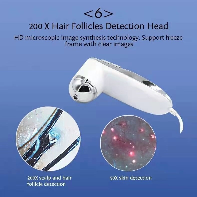 Professional Hair Care Machine Analysis Hair Care Products Follicle Detector Wireless Skin Scalp Analyzer Equipment