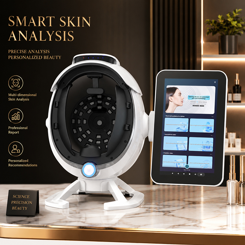 Newest Portable 3D Smart Scanner One Click Skin Analysis Machine Professional Beauty Salon Equipment with Ai System