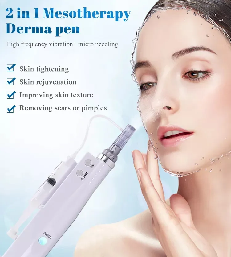 Portable Electric Mini Water Meso Smart Injector Pen Nano Mesotherapy Microneedle Derma Pen Beauty Device