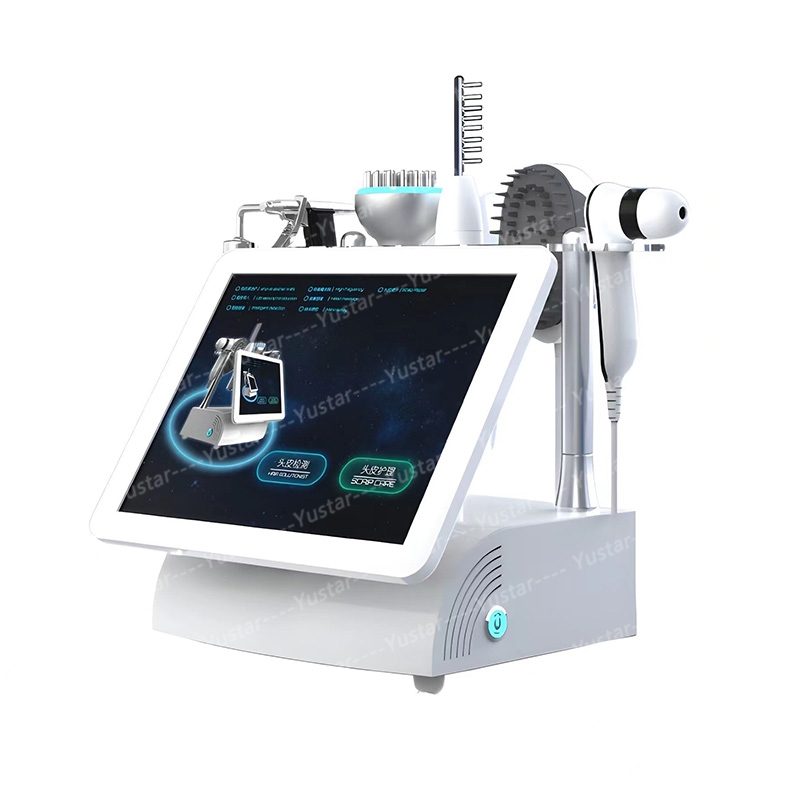 2024 Five-in-one Head for Scalp Environment Detection Scalp Care All-in-one Device Hair Follicle Care Head Massage Scalp Health