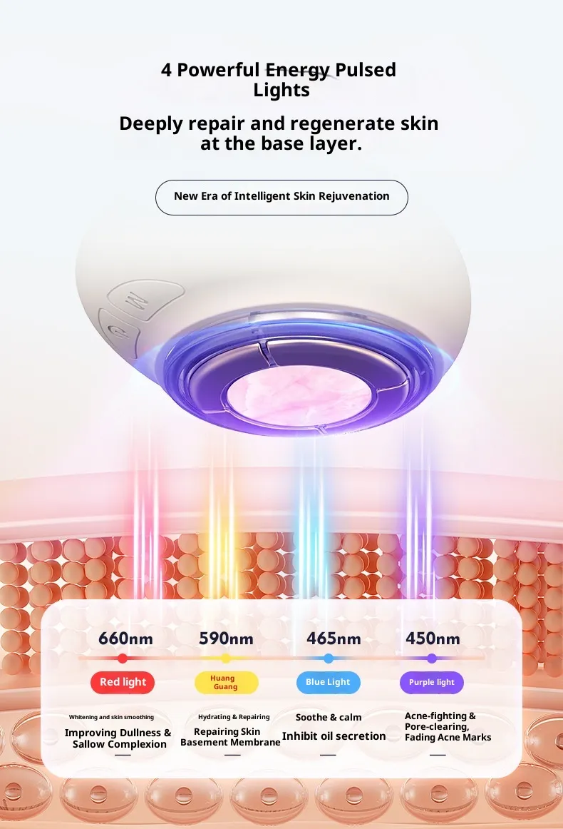 Red Light Therapy for Face Microcurrent Facial Device Light Electric Beauty Device