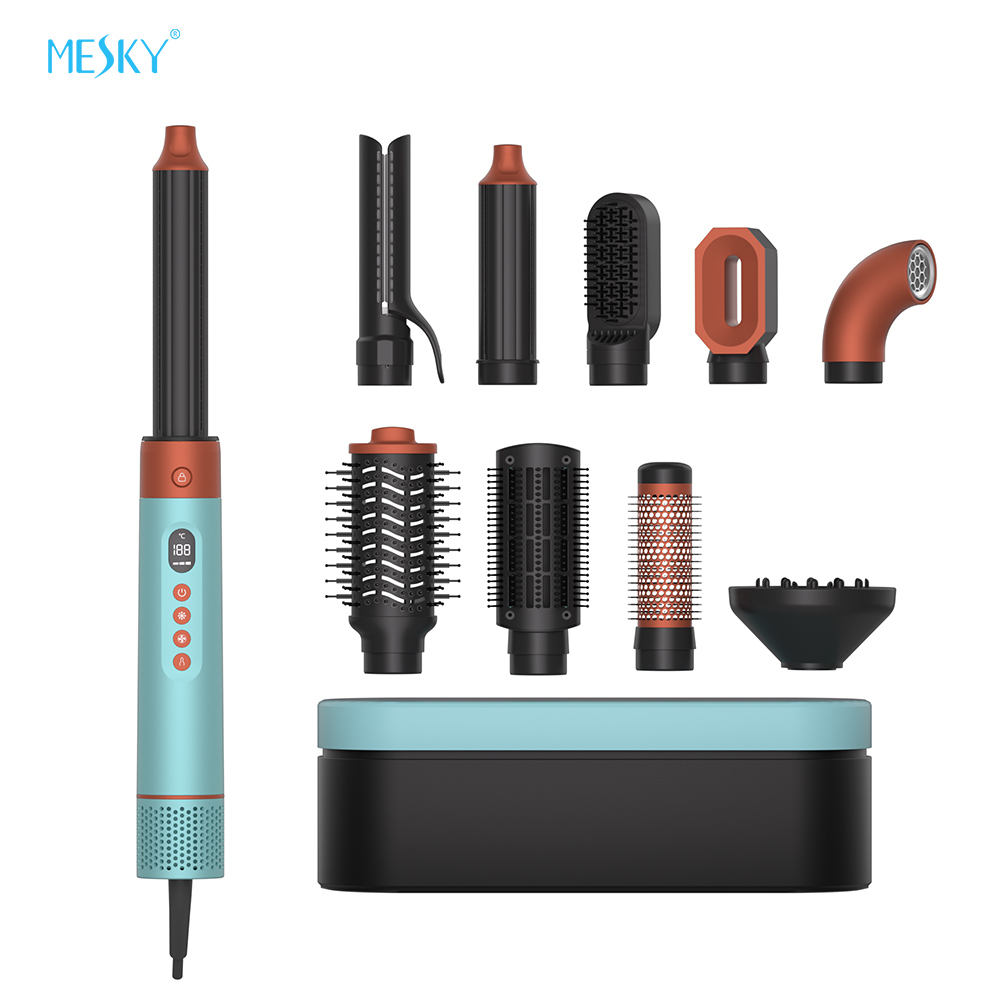 MESKY New Style Airstyler 10 In 1 Electric Hair Dryer Volumizer Hot Air Brush One-Step Ionic Styler With French Language