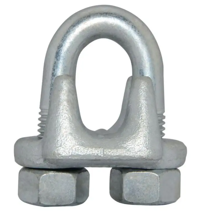 China EN13411-5 White Galvanized A Type Malleable Wire Rope Clips Manufacturers, Quotes