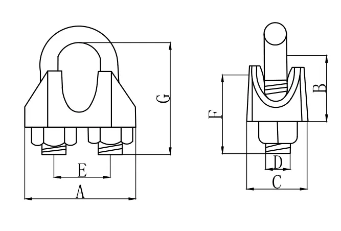 DIN741 Standard Cast Bulldog Clips