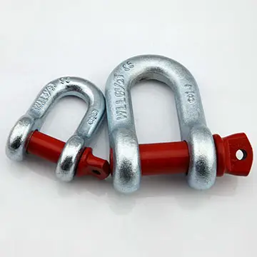 Wholesale 5/8 3.25Ton US Type High Strength Hot Dip Galvanized Screw Pin D Shackles G210 Suppliers, Quotes