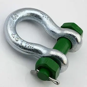 China 85Ton G2130 US Type High Strength Green Pin Bolt Type Anchor Alloy Shackles Manufacturer, Supplier