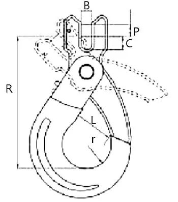 G80 Clevis Self Locking Hook