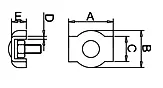 Zinc Duplex Wire Rope Clip