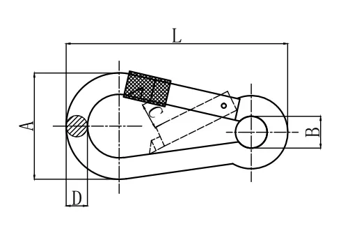 Stainless Steel Snap Hook Detail