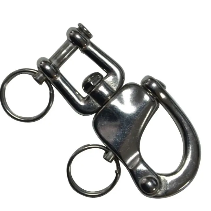 China Stainless Steel Marine Swivel Snap Shackles with Jaw End Manufacturers, Factories