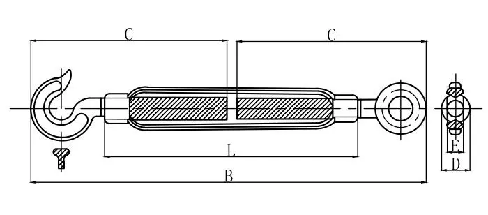 Commercial Type Turnbuckle