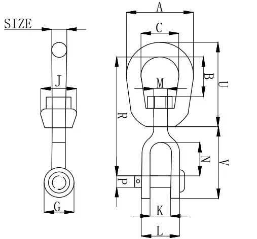 G403 Jaw End Swivel Details