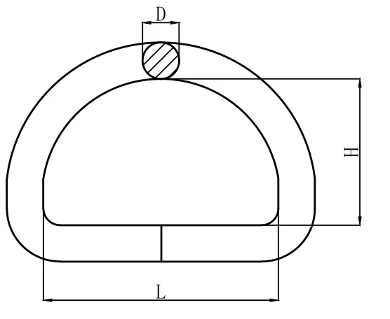Stainless Steel D Ring With Clip