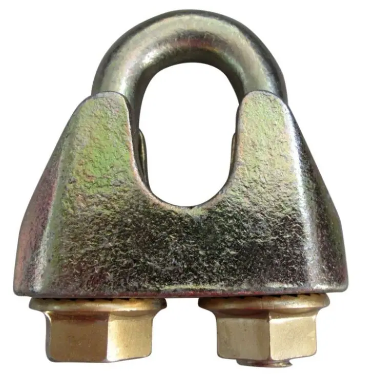 Wholesale Yellow Zinc DIN1142 Cast Iron Wire Rope Clips Suppliers, Supplier