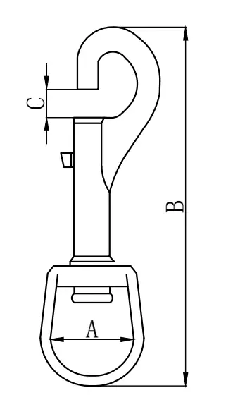 Stainless Steel Swivel Eye Bolt Snap Hook