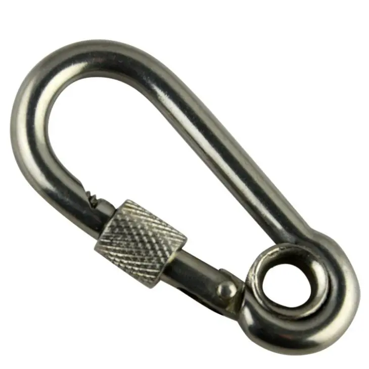 Wholesale Stainless Steel Snap Hook Carabiner with Screw and Eyelet Manufacturer, Suppliers