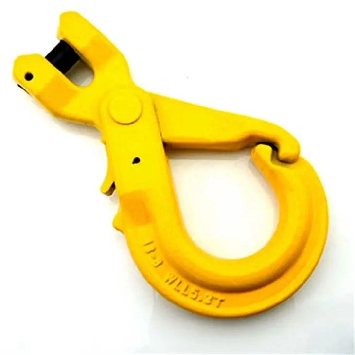 China G80 European Type Painted Clevis Self Locking Lifting Hooks Factories, Factory