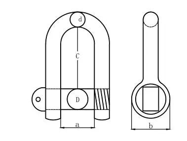 10mm Galvanized Trawling Shackle