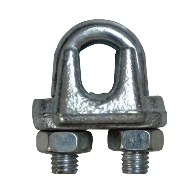China EN13411-5 White Galvanized A Type Malleable Wire Rope Clips Manufacturers, Quotes