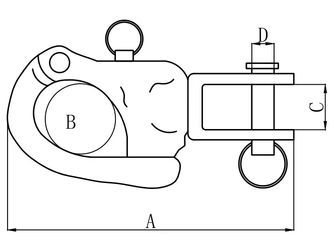 Stainless Steel Marine Swivel Snap Shackle