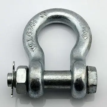 China 85Ton 3Inch US Type High Strength Green Pin Bolt Type Anchor Alloy Shackles G2130 Factories, Quotes