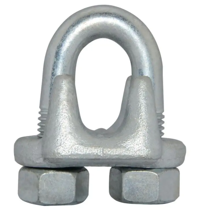 China EN13411-5 White Galvanized A Type Malleable Wire Rope Clips Manufacturers, Quotes