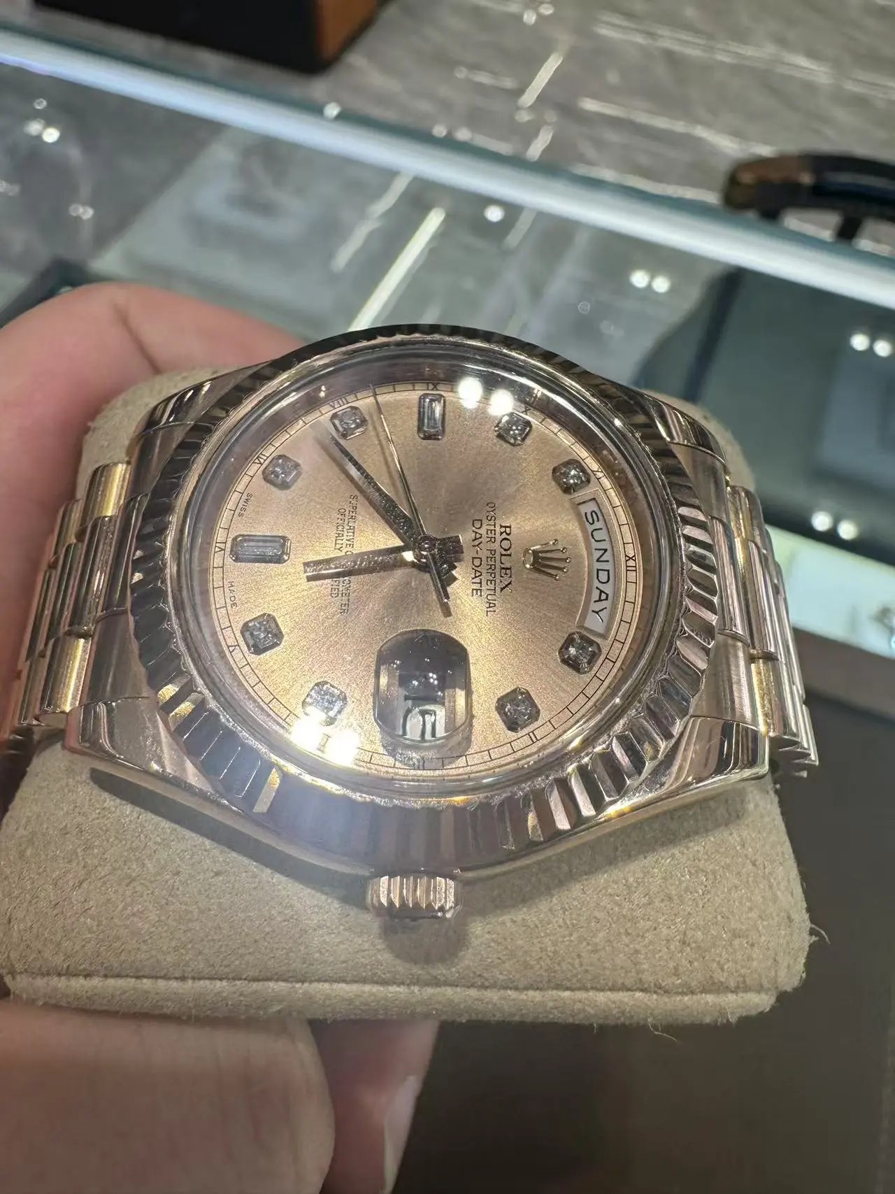 Rolex Day-Date Side Dial View 1