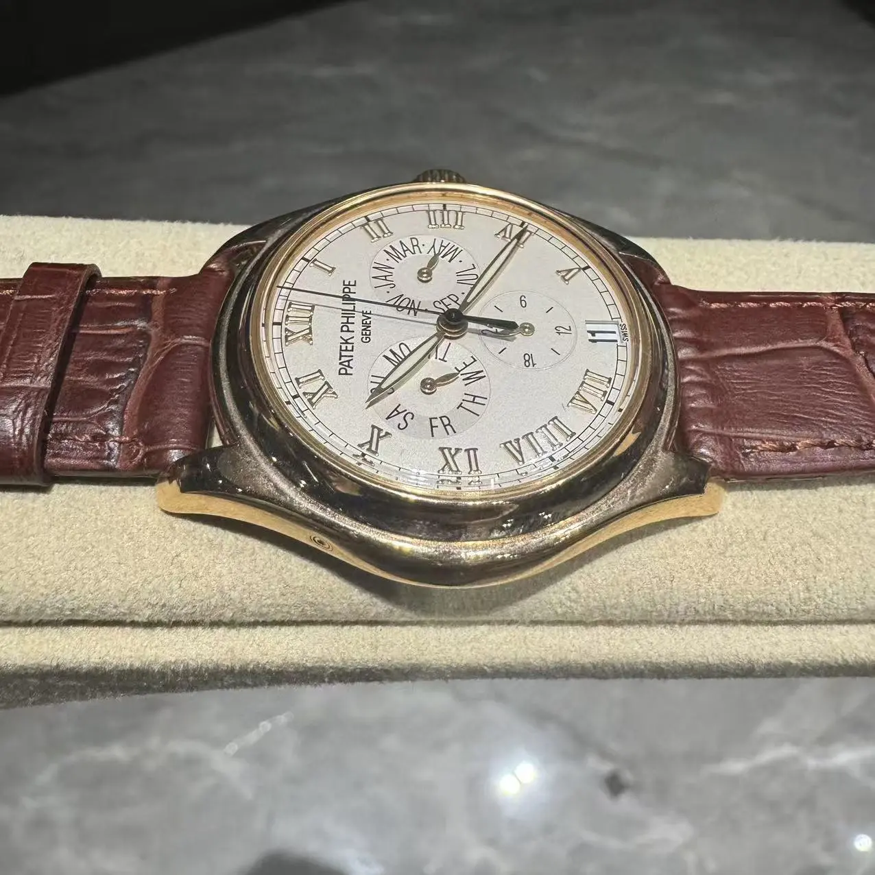 Patek Philippe No. 5035R-001 side dial view