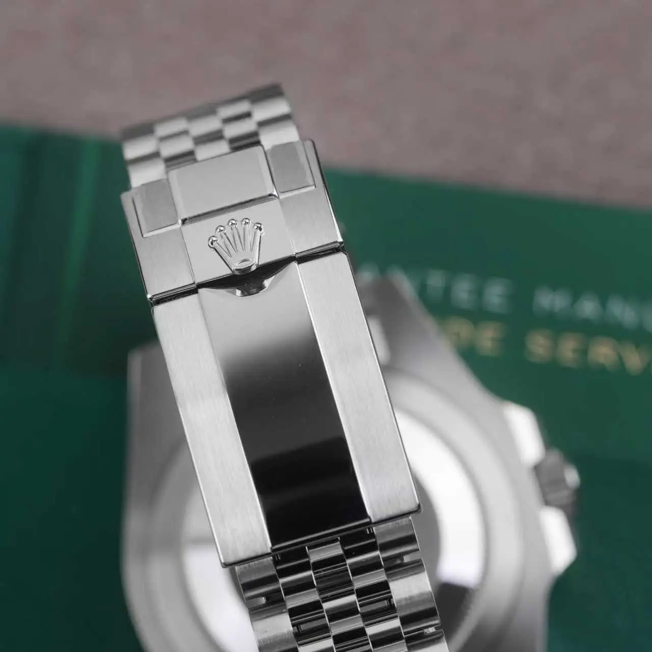 Rolex GMT-Master II button detail 1