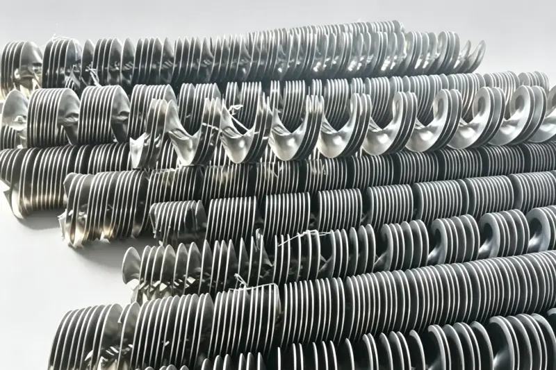 Custom One-Time Formed Cold-Rolled Screw Flight | Harvester Auger Blade Products, Service