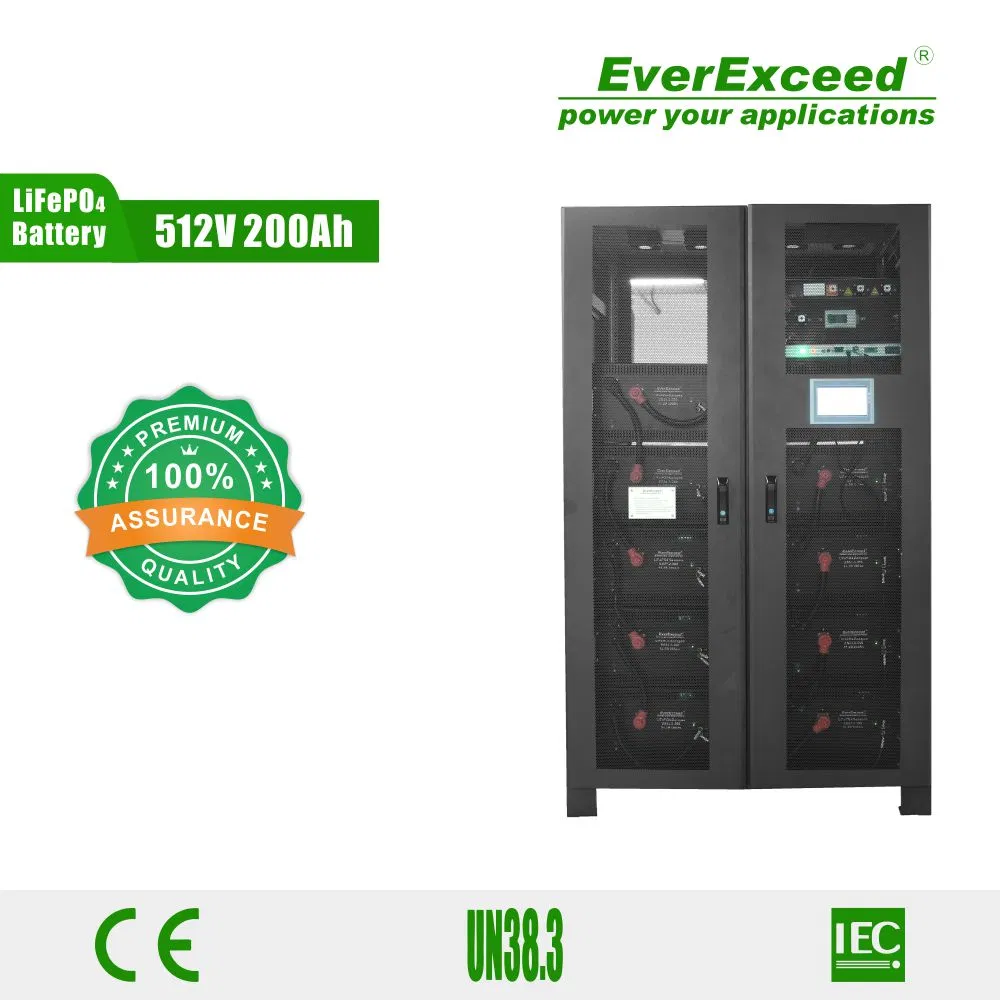 موافقة UL 512V100ah حل ليثيوم UPS