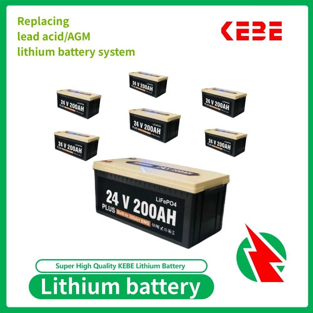 بطارية ليثيوم شمسية ذات دورة عميقة طويلة جداً 12V 200ah، بديل لبطارية SLA لعربات الجولف والقوارب واليخوت/المركبات الترفيهية