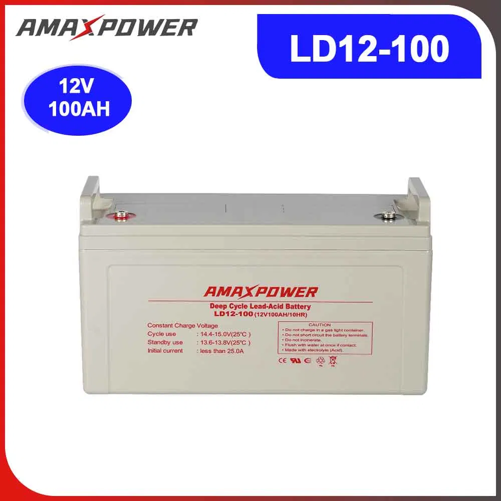 أمبراطورية الطاقة 12V 100ah 120ah 150ah بطارية حمض الرصاص لنظام الطاقة الشمسية الاحتياطي للبطارية 12V100ah معدات الاتصال / شحن عميق / طوارئ