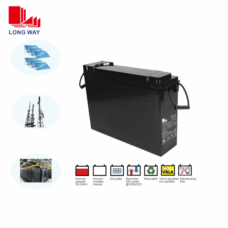 بطارية حمض الرصاص القابلة لإعادة الشحن لعمر طويل 12V110ah لنسخ احتياطي للاتصالات
