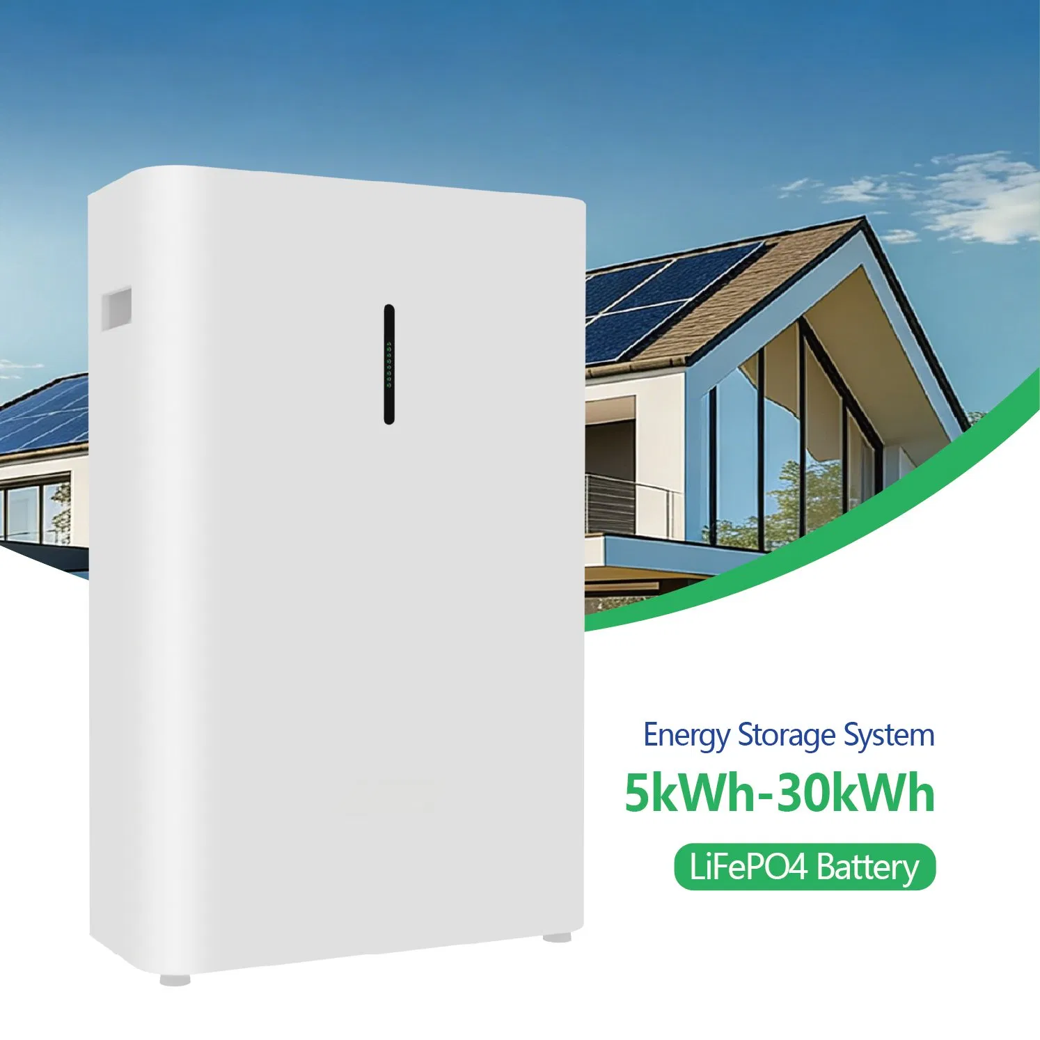 حل تخزين الطاقة الشمسية المتكامل: 16kwh LiFePO4 للاستخدام المنزلي