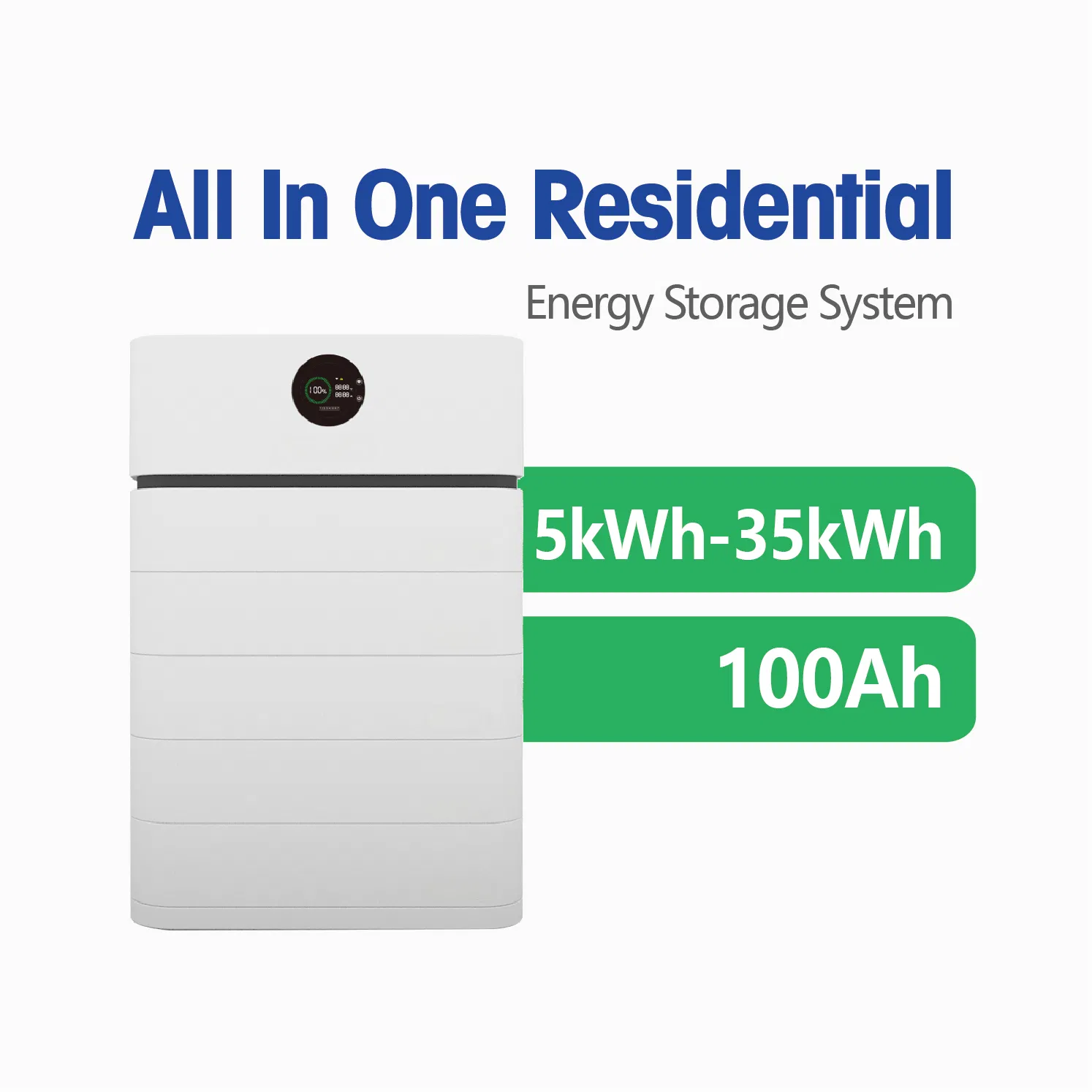 سعة كبيرة 10kwh 15kwh 50kw الكل في واحد بيس 51.2V 314ah ليثيوم LiFePO4 بطارية تخزين الطاقة المنزلية لنظام الطاقة الشمسية