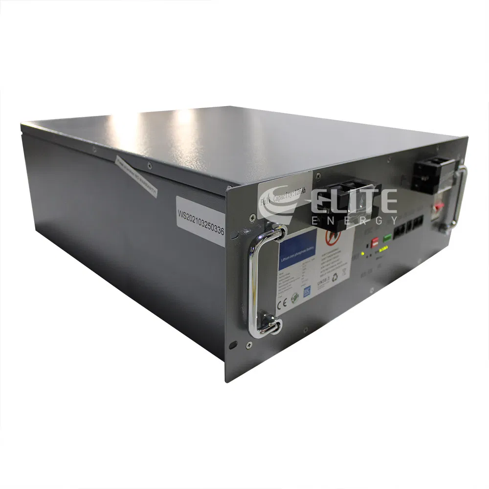 نظام احتياطي للبطارية المثبتة على الرف النخبوي 6kwh للطاقة الهوائية LiFePO4 48V 120ah 4u لتخزين الطاقة الشمسية في المنزل مع RS232/RS485/Can الاتصال