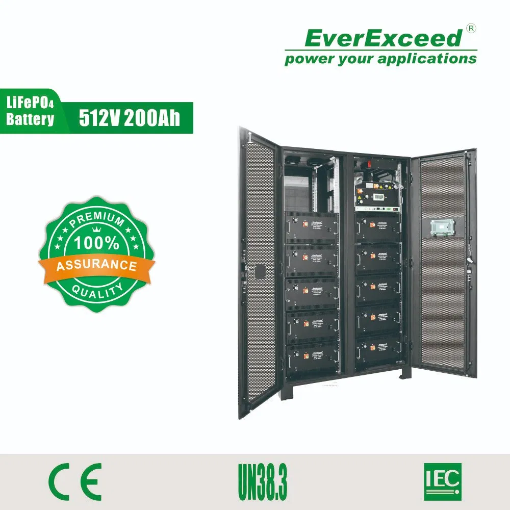 موافقة UL 512V100ah حل ليثيوم UPS
