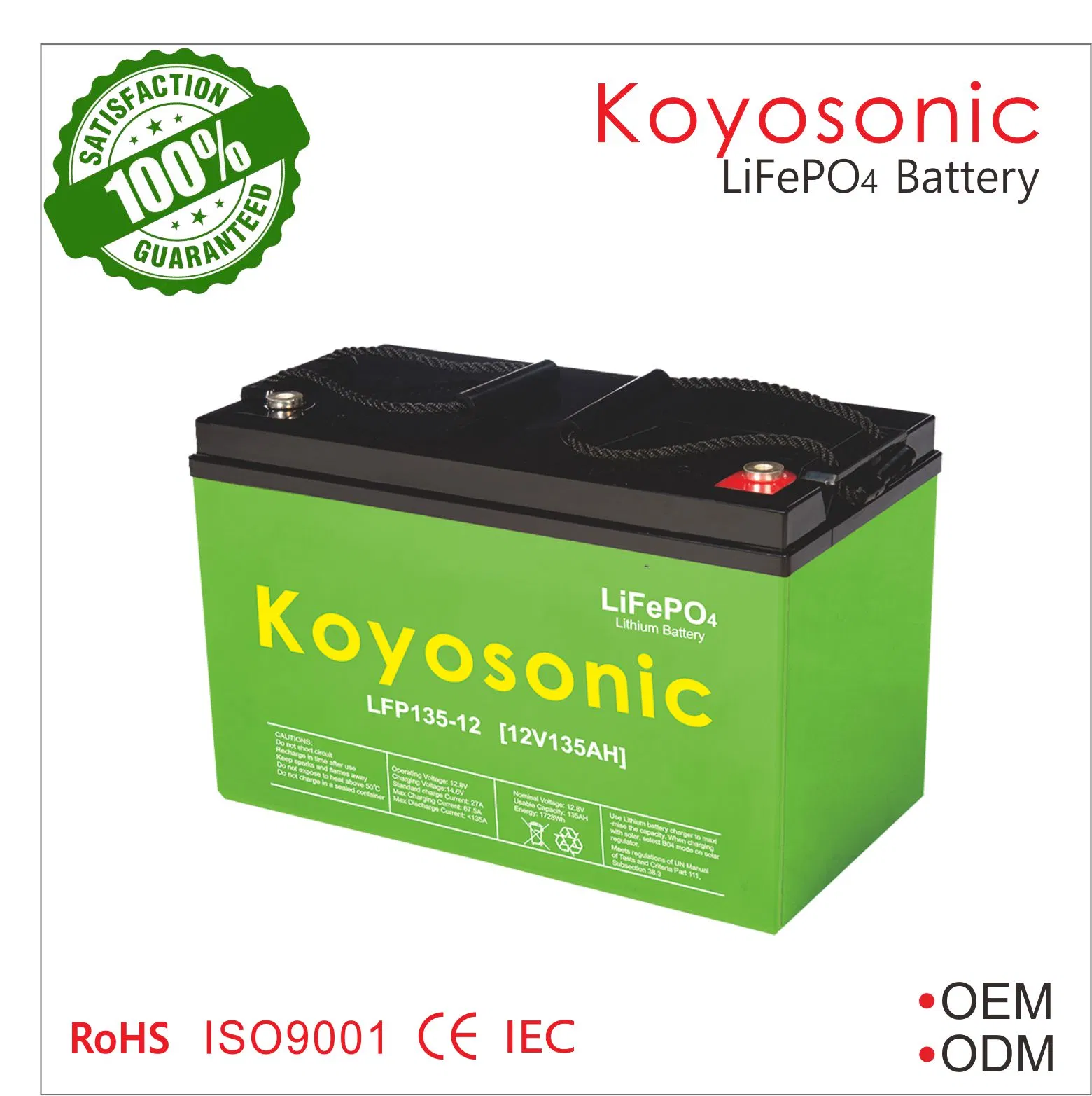 كويزونك LiFePO4 بطارية 200ah بطارية ترفيهية LiFePO4 بطارية 24V 200ah
