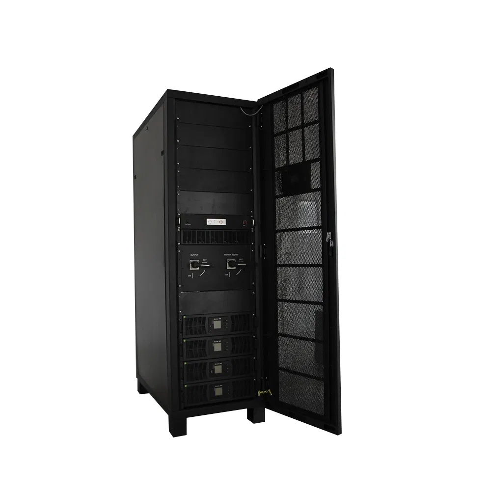 20kVA إلى 500kVA نظام UPS للتيار الكهربائي غير المنقطع ببطاريات ليثيوم مع بطاقة SNMP RS485 مع وحدة 20kVA 30kVA 40kVA 50kVA