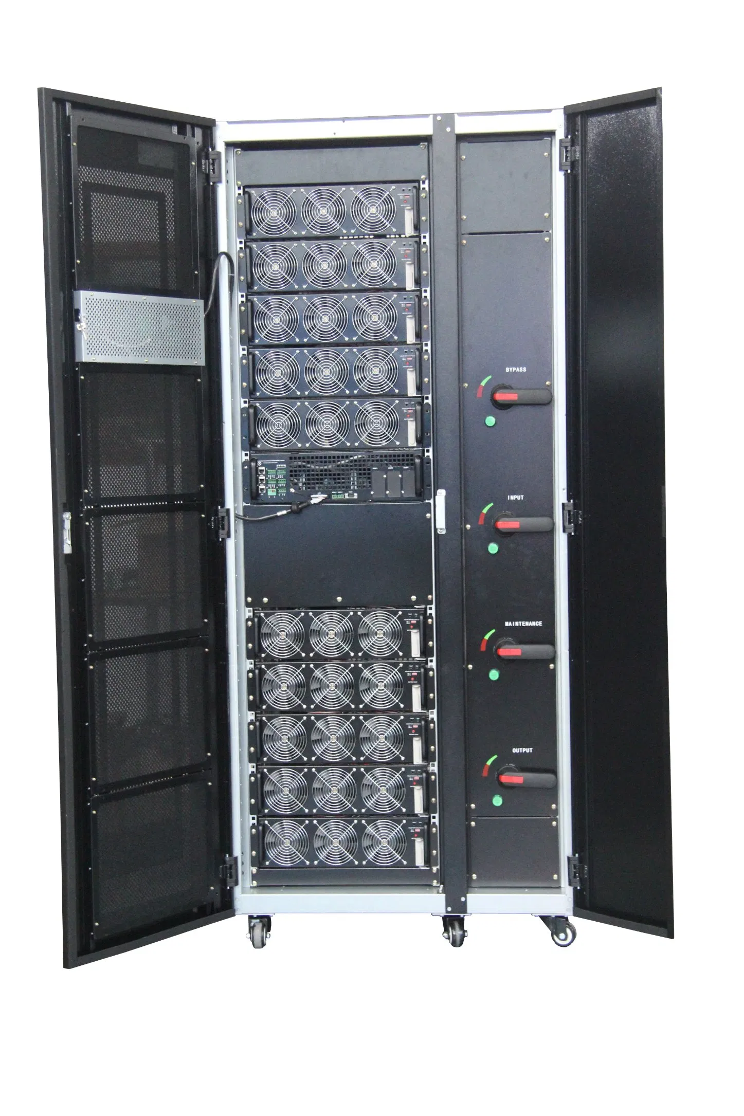 20kVA إلى 500kVA نظام UPS للتيار الكهربائي غير المنقطع ببطاريات ليثيوم مع بطاقة SNMP RS485 مع وحدة 20kVA 30kVA 40kVA 50kVA