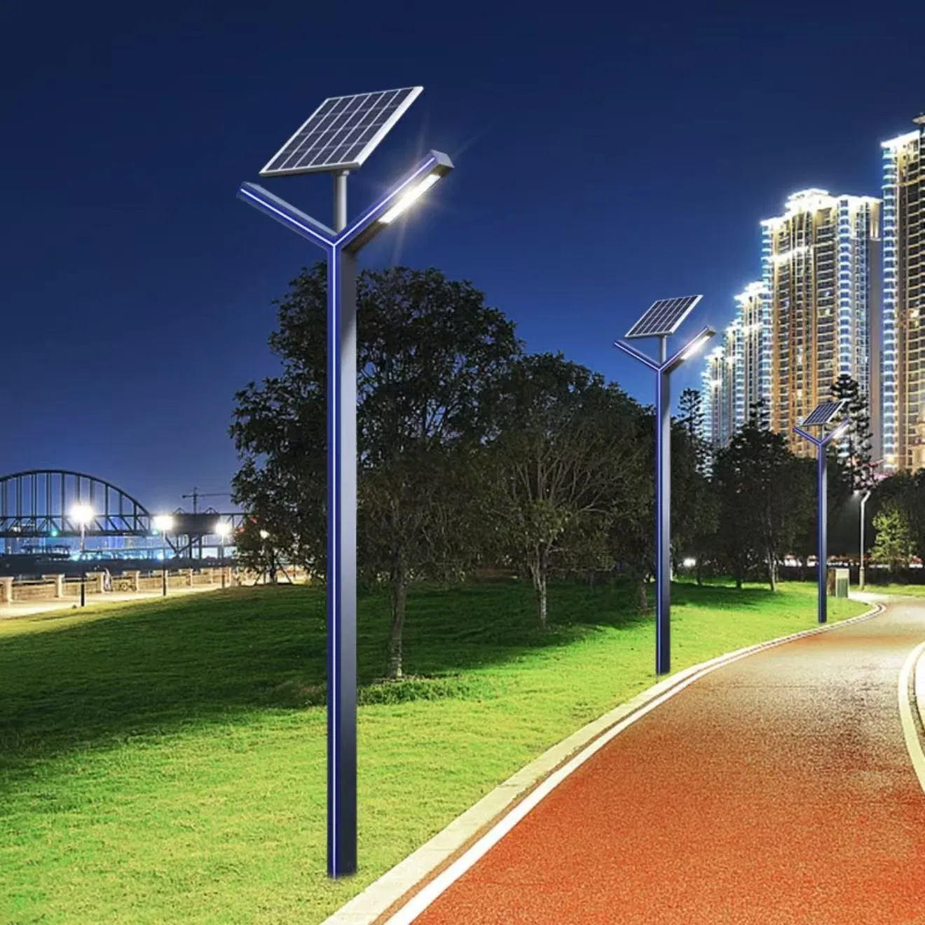 مصباح حديقة LED متين: حل 10W للطاقة الشمسية للشارع