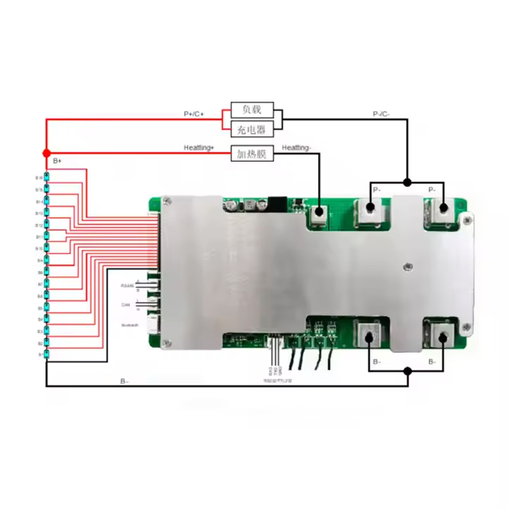 نظام إدارة البطارية 4s-16s 100A 48V LiFePO4