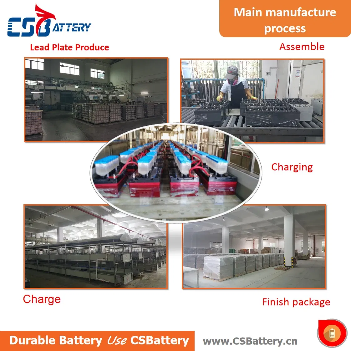 بطارية جل احتياطية Csbattery 6V 330ah لنظام التحكم الآلي في محطة الطاقة للاتصالات/ Csb/ AAA