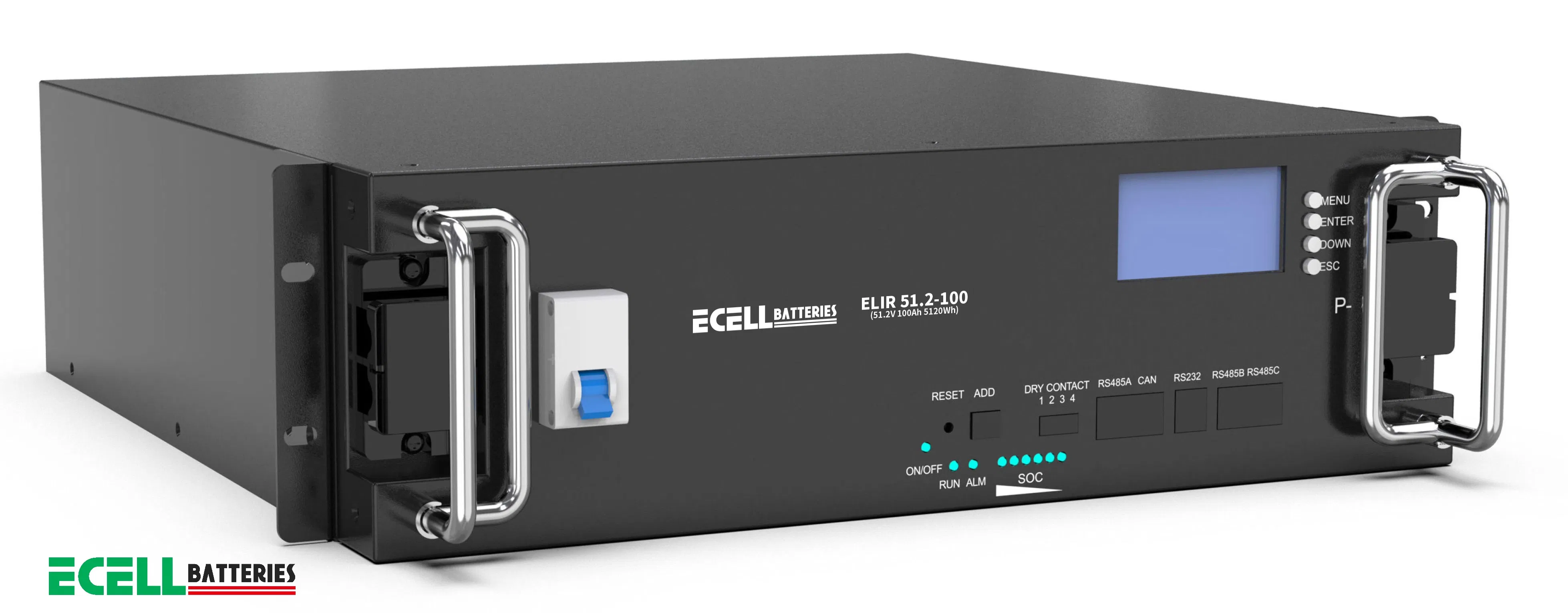 سعر المصنع أداء عالي 51.2V 50ah 150ah 200ah وحدة تخزين بطارية ليثيوم مكدسة LiFePO4 للطاقة المحمولة
